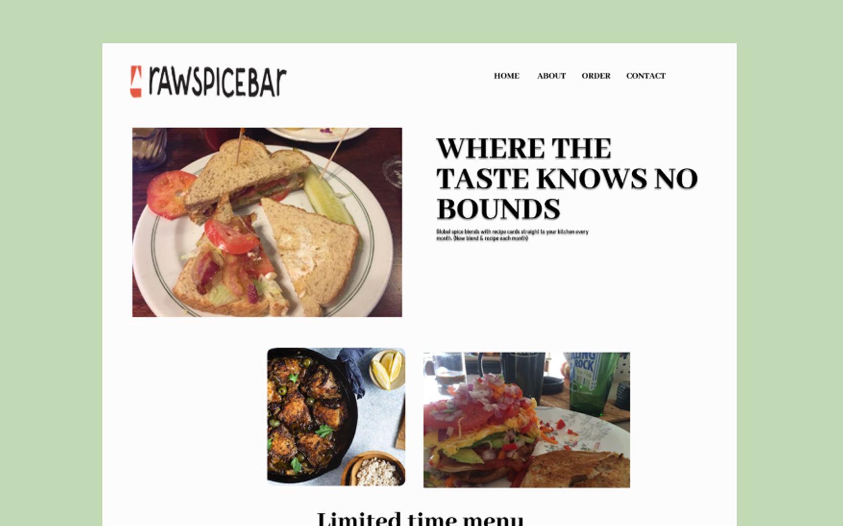Website before redesign and replatform